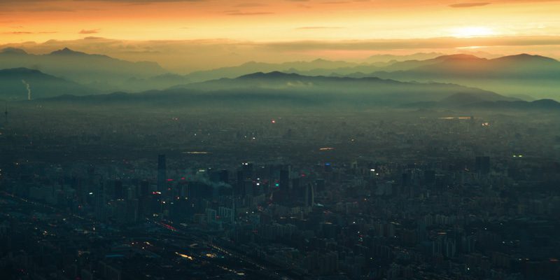 The evening sky over Beijing. Credit Jonathan Kos-Read