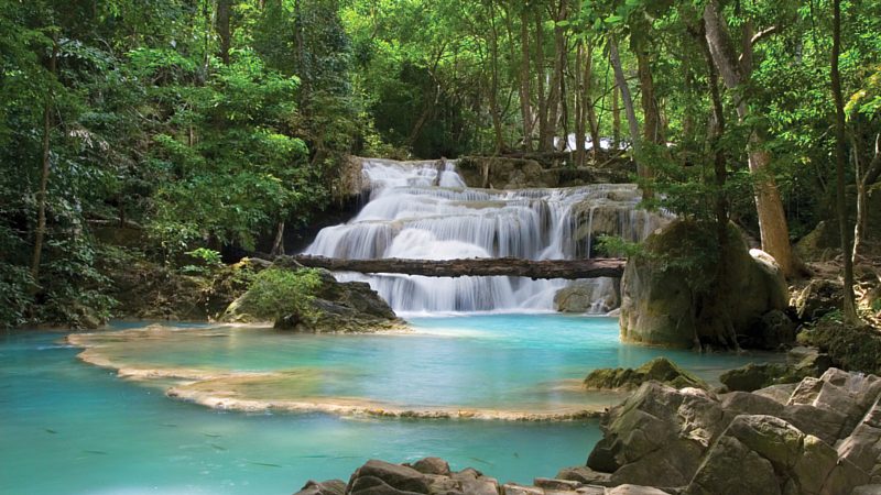 Best time to visit Asia - Erawan Falls, Thailand Asia