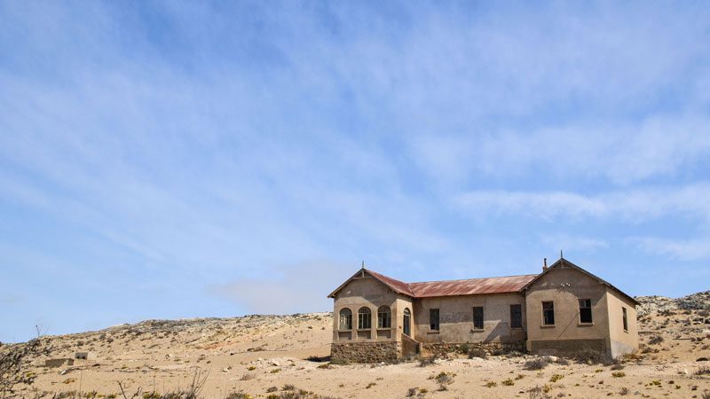 Namibia Kolmanskop house