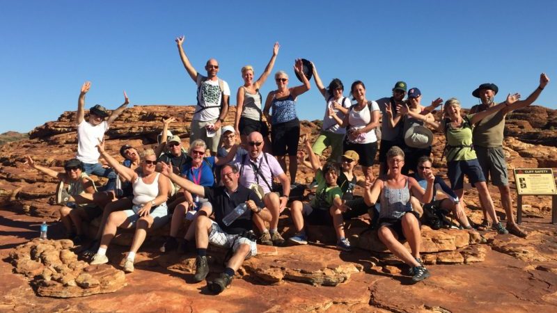 One of Susanne's groups in Kings Canyon