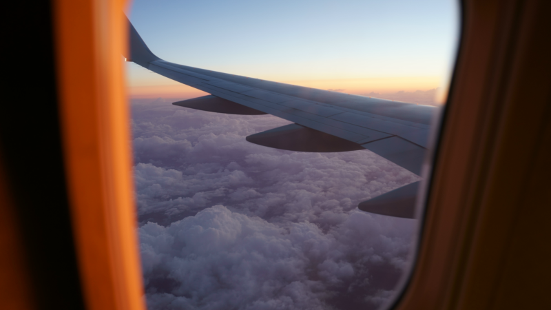 Sunset views from the plane