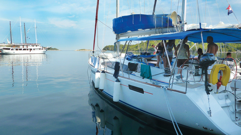 Sailing boat in Croatia