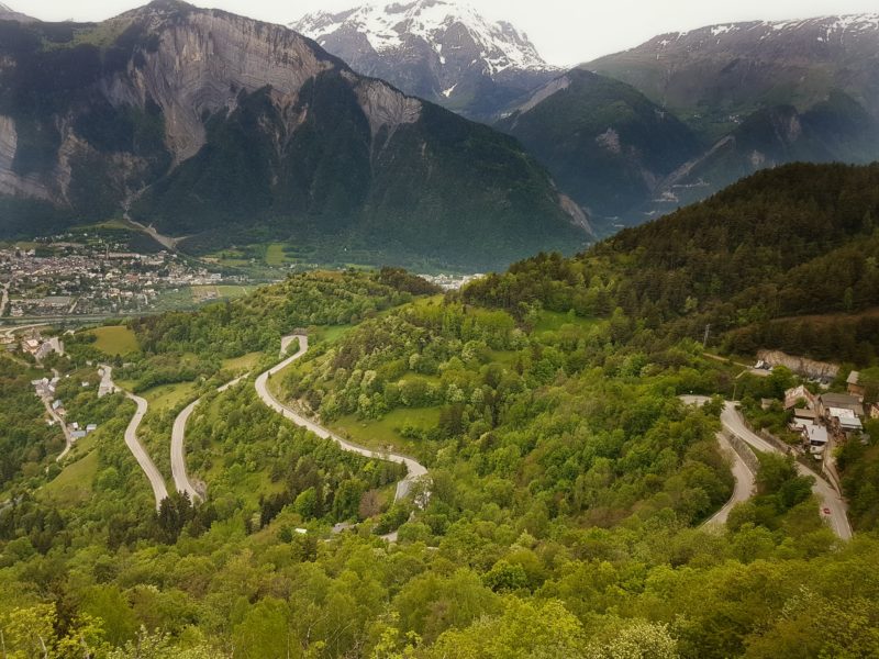 Alpe d'Huez hairpins cycle French Alps