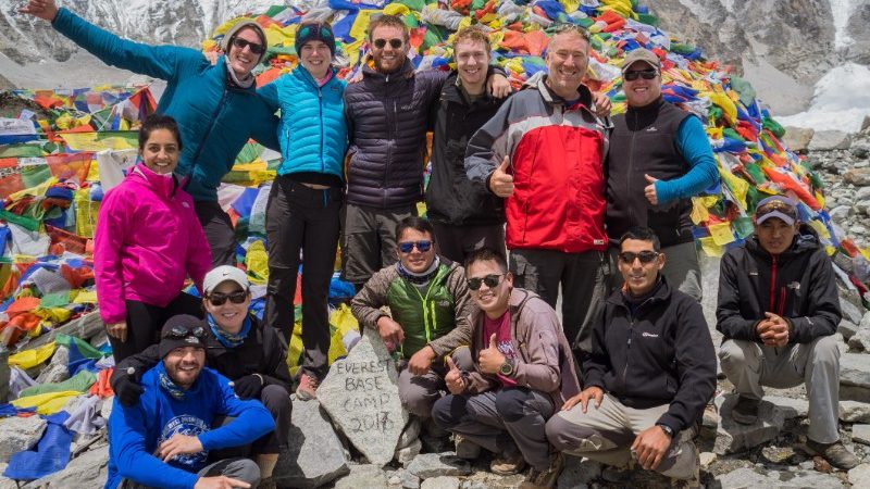 Group at Everest base Camp