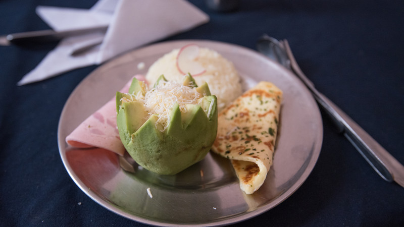 Lunch served on Inca Trail