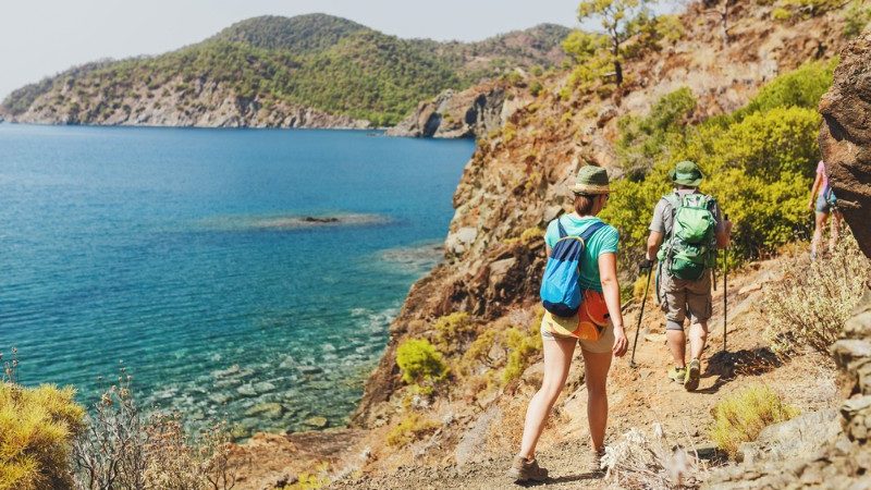 Two hikers in Turkey