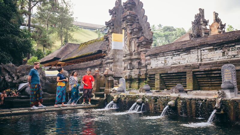 Tirta Empul Temple is Bali. Photo by Damien Raggatt.