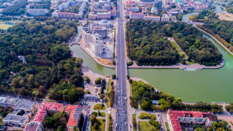 Independence Avenue in Belarus