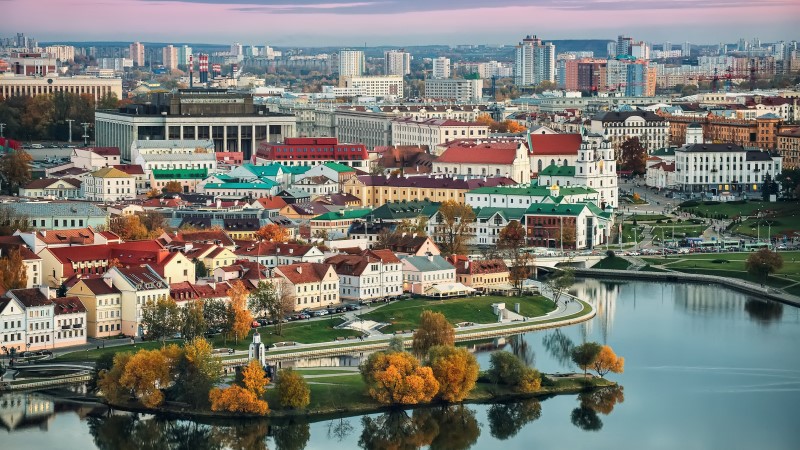 The Belarusian capital of Minsk