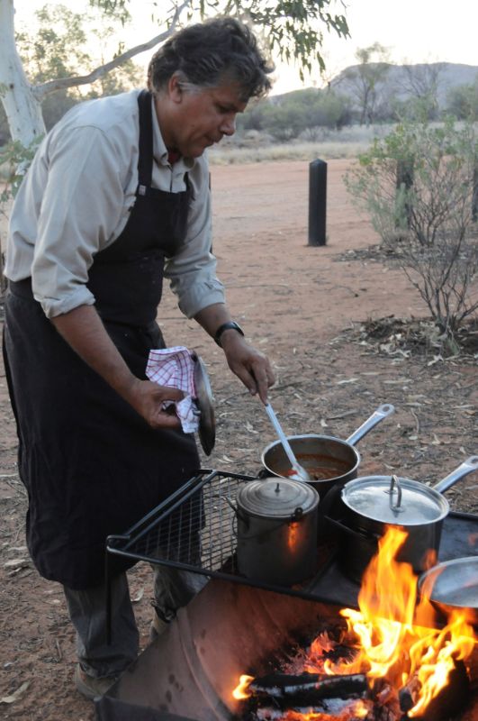 A bush BBQ in central Northern Territory.