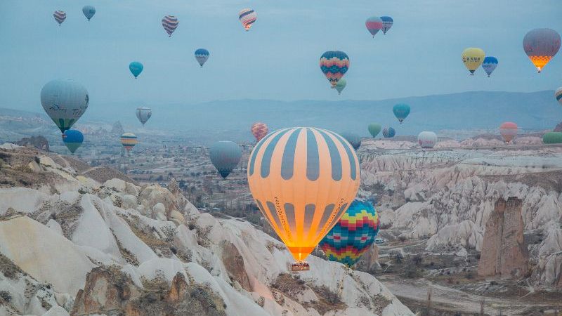 Cappadocia, Turkey - at sunrise.