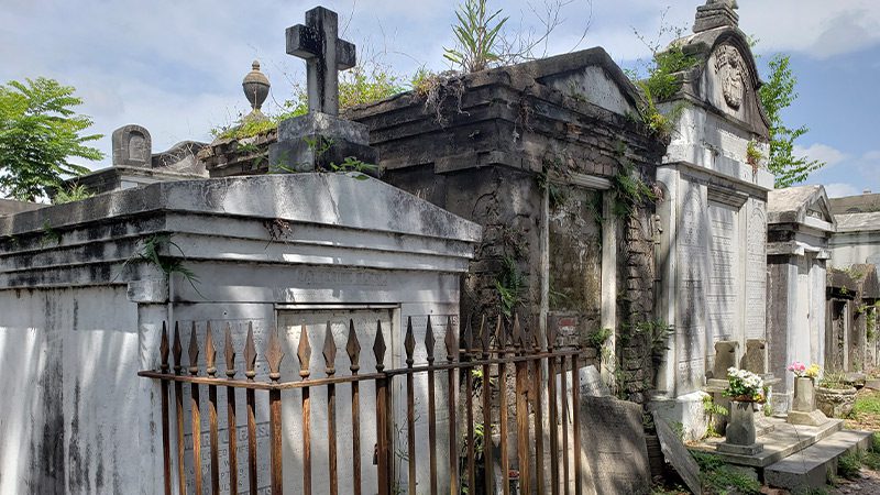 Crypts at Lafayette Cemetery in New Orleans.