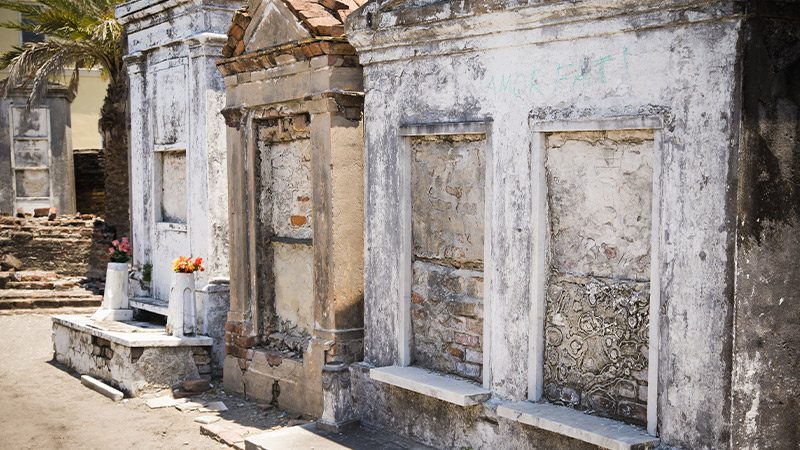 Some centuries-old crypts at St. Louis Cemetery in New Orleans.