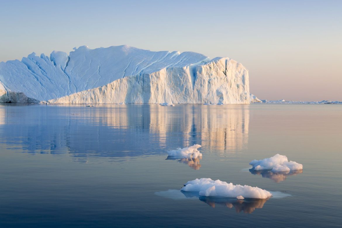 a glacier in Greenland