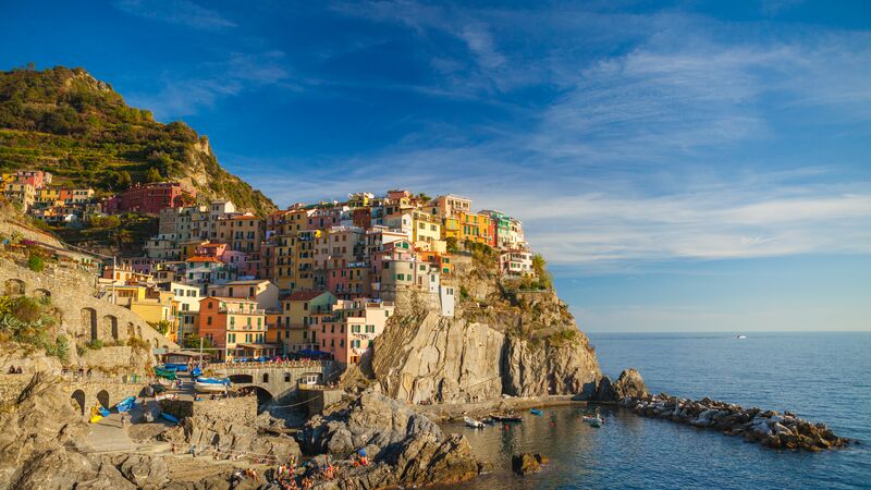 The colourful town of Manarola in Cinque Terre, Italy