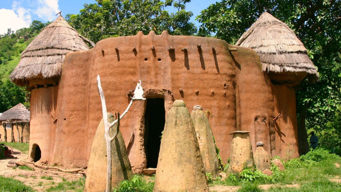 A traditional house in a Tamberma village in Togo