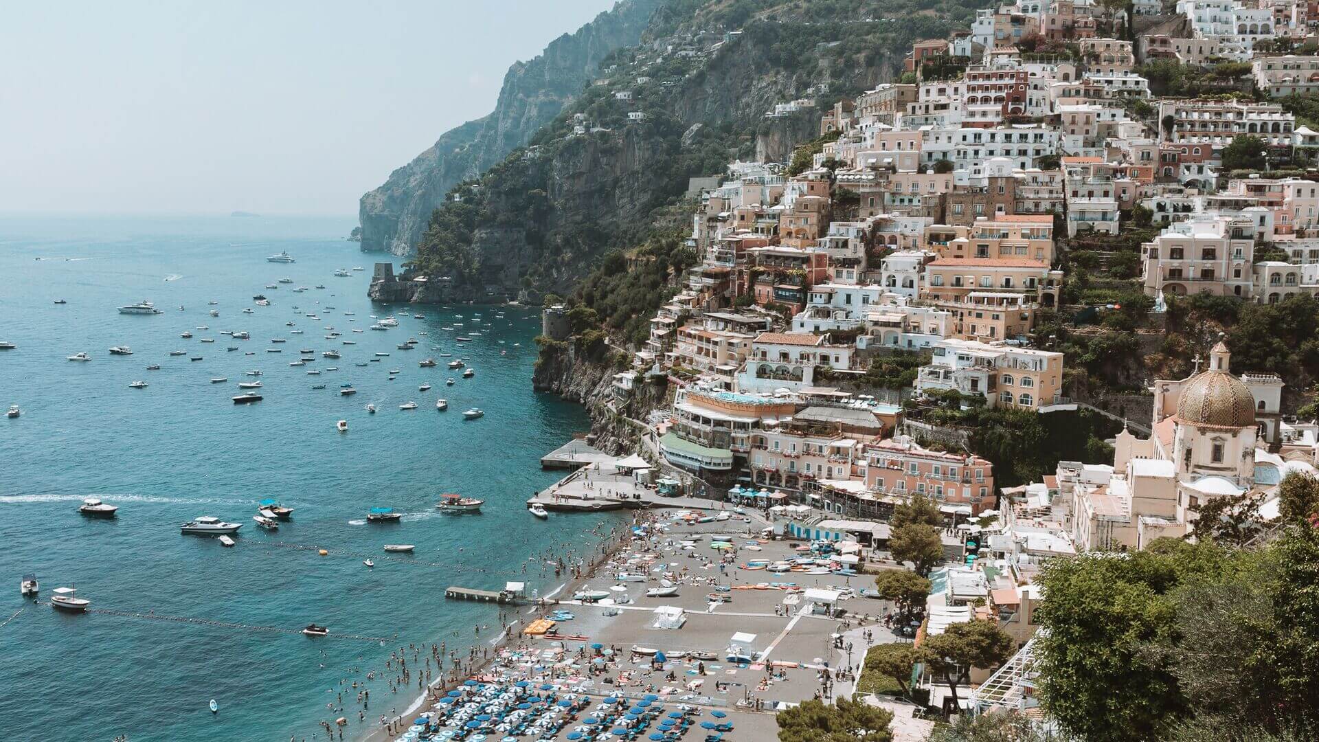 Birds eye view of Minori on the Amalfi Coast