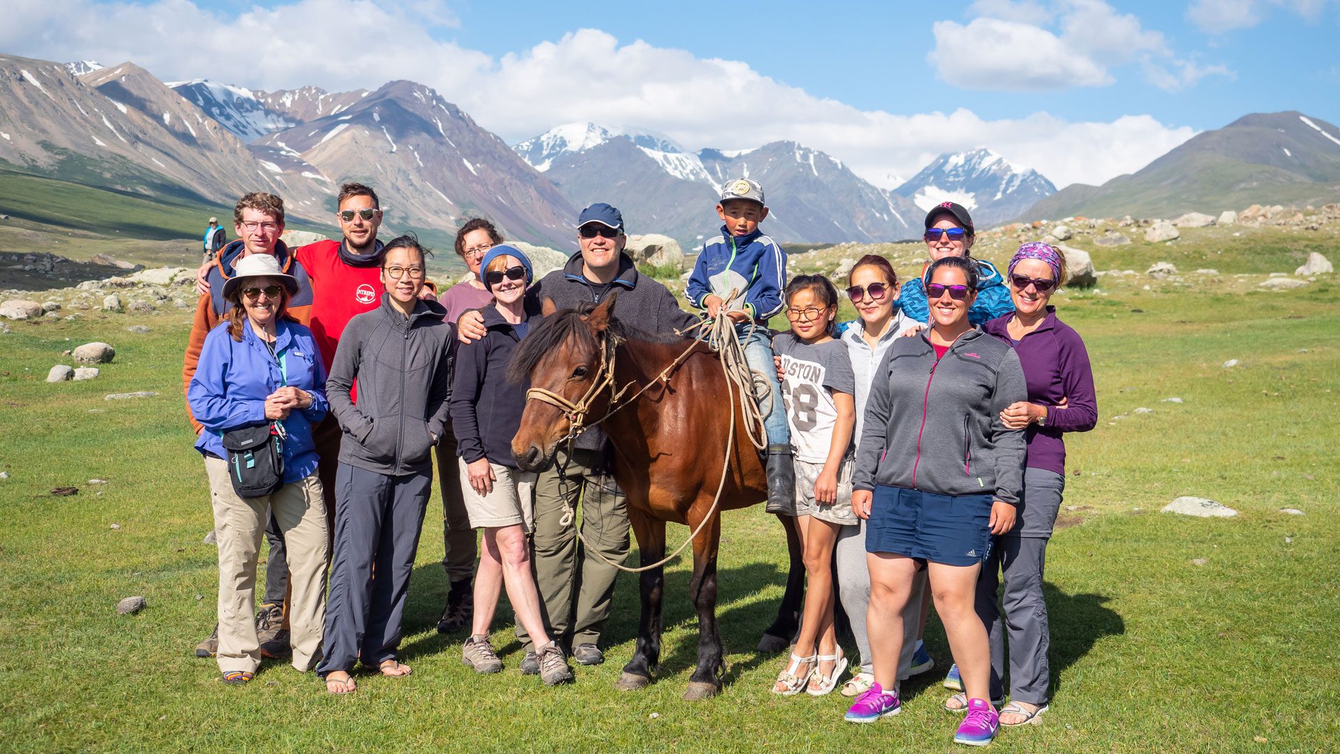 A group of travellers on Intrepid's first Uncharted Expedition
