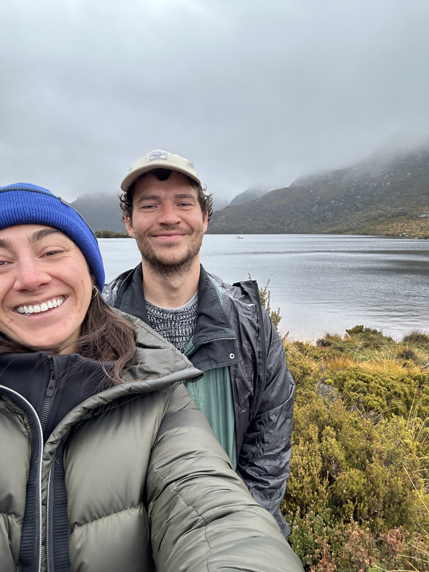 Cam and Gemma at Cradle Mountain, Tasmania