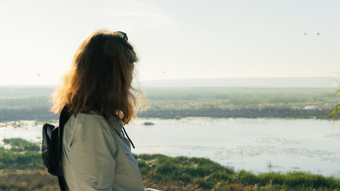 An Intrepid traveller exploring Kakadu National Park.