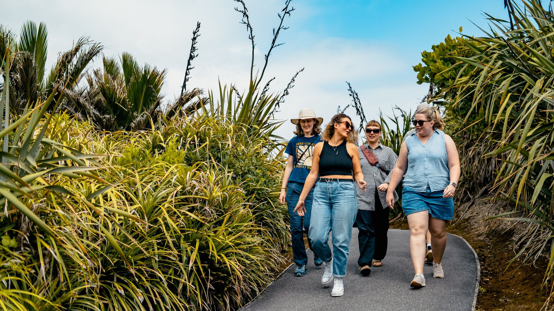 An Intrepid group in South Island, New Zealand. 