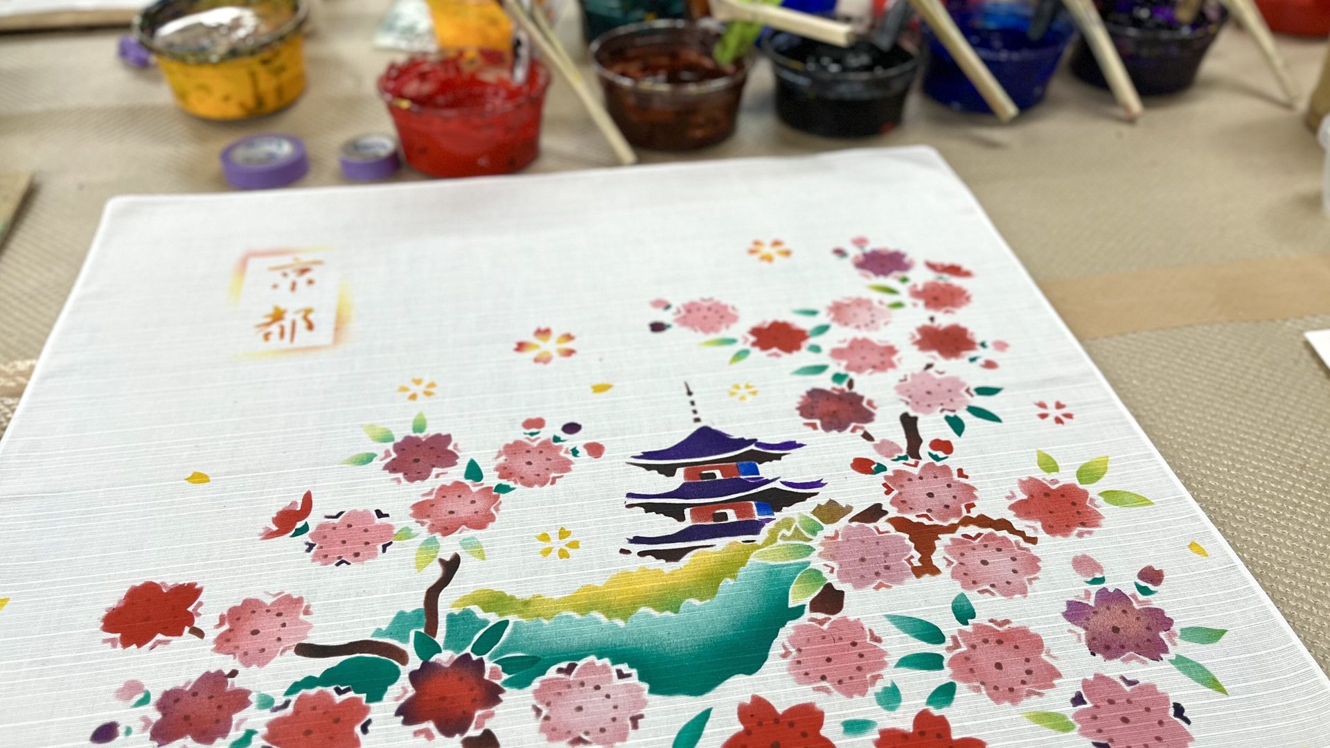 Learn Yuzen textile dyeing in Kyoto with Intrepid. 