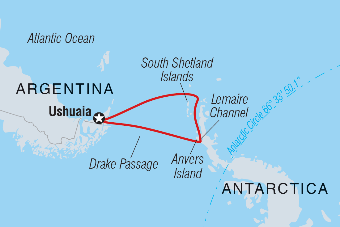Map of Antarctic Explorer: Discovering The 7Th Continent including Antarctica and Argentina