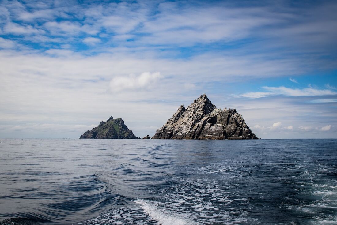 Skellig Michael island off the southwestern coast of Ireland