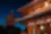Details of Sensoji Temple in Tokyo at night