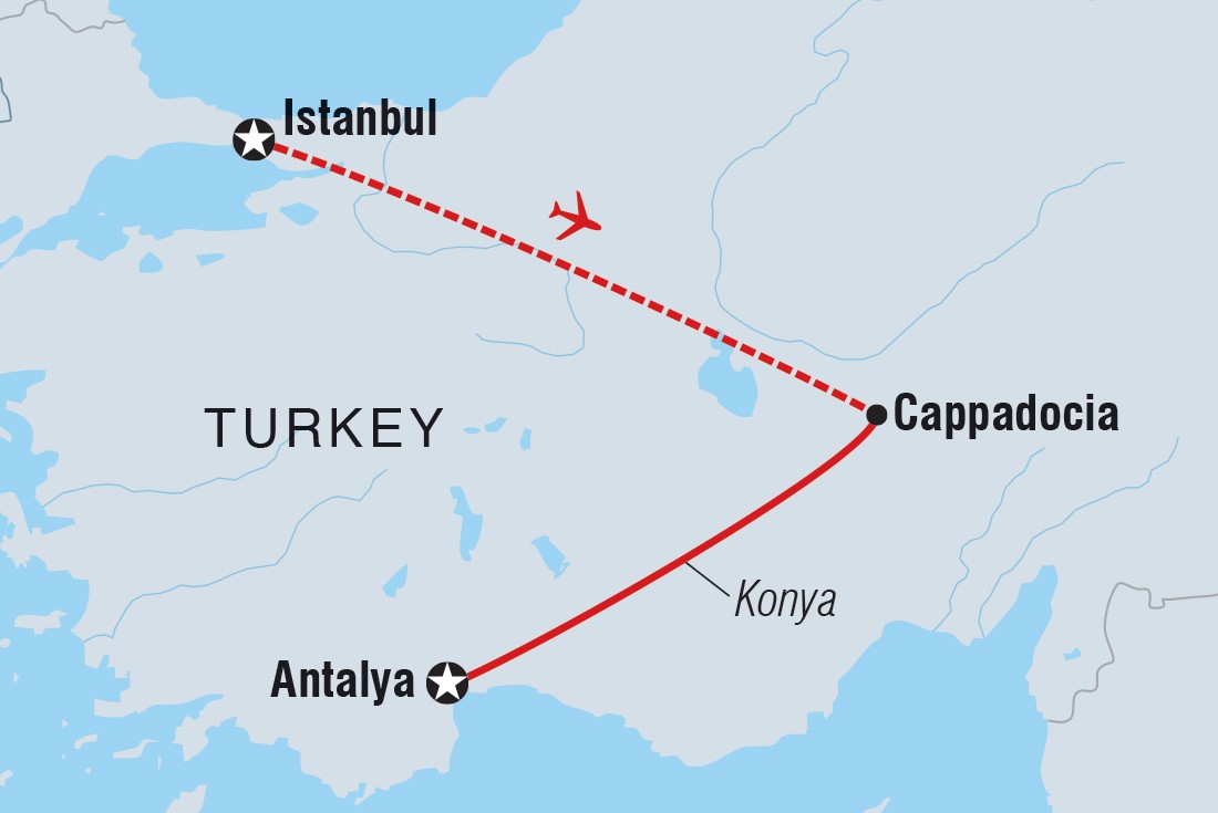 Map of Turkey Family Holiday including Turkey