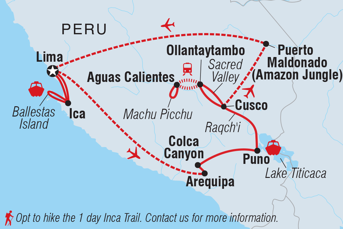 Map of Premium Peru In Depth With Ica Valley including Peru