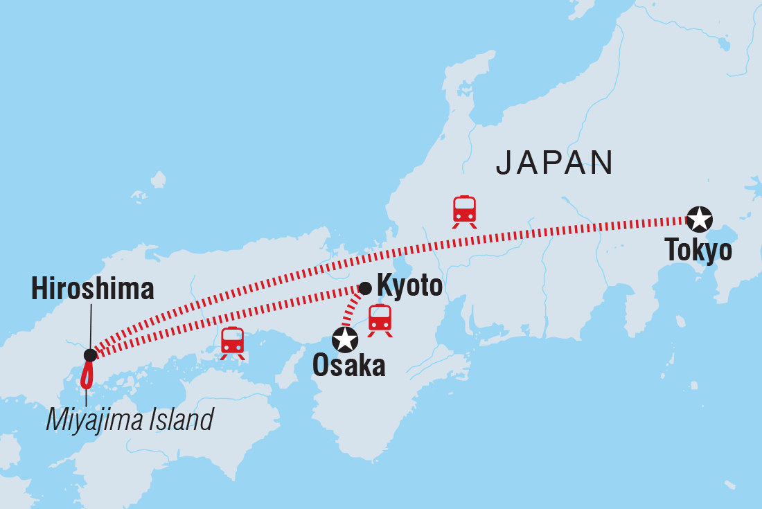 Map of Japan Express including Japan